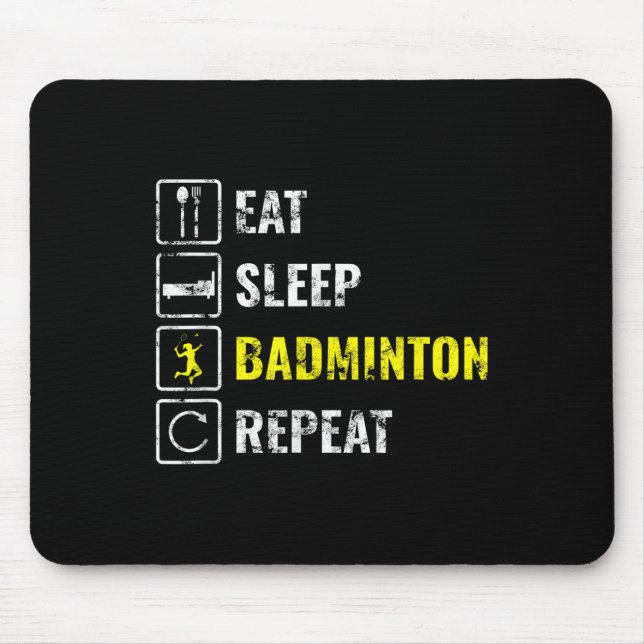 Mousepad Presente para jogador de badminton (Frente)