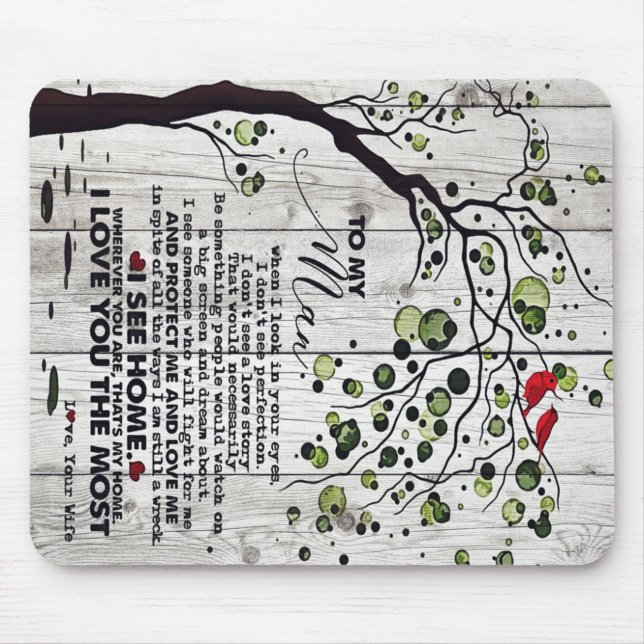 Mousepad Presente Para Marido | Letra Amável Do Meu Marido (Frente)