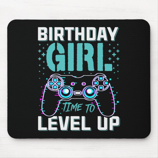 Mousepad Presente Para Menina Hora De Subir De Level Jogo D (Frente)