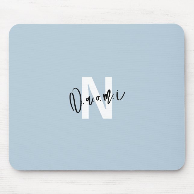 Mousepad Presente para Meninas – N Personalizado com o Nome (Frente)