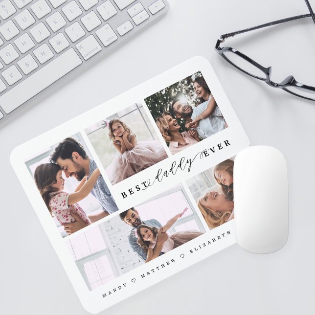 Mousepad Presente Para O Melhor Pai Da Colagem De Fotos Da  (Criador carregado)