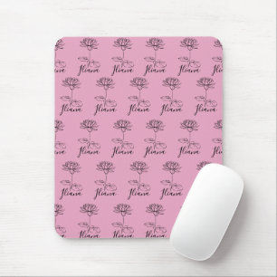 Mousepad Presente para o nascimento da Flor de Nascimento d