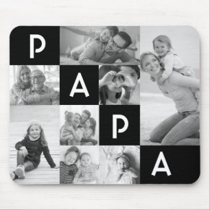 Mousepad Presente para papai   Papa Múltipla Grade de Fotog