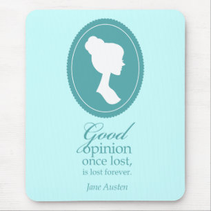 Mousepad Presente perdido das citações de Jane Austen boa
