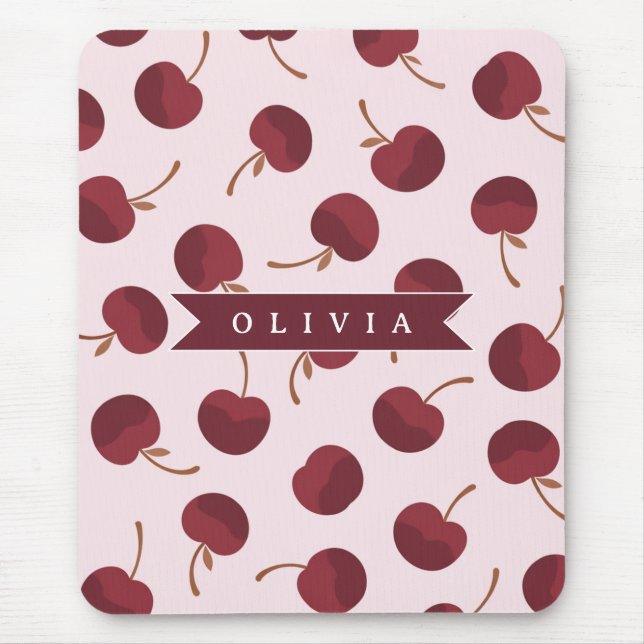 Mousepad Presente Personalizado com Estampa de Cereja Estét (Frente)
