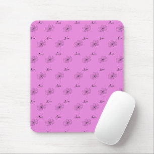 Mousepad Presente Personalizado da Flor de Nascimento Cosmo