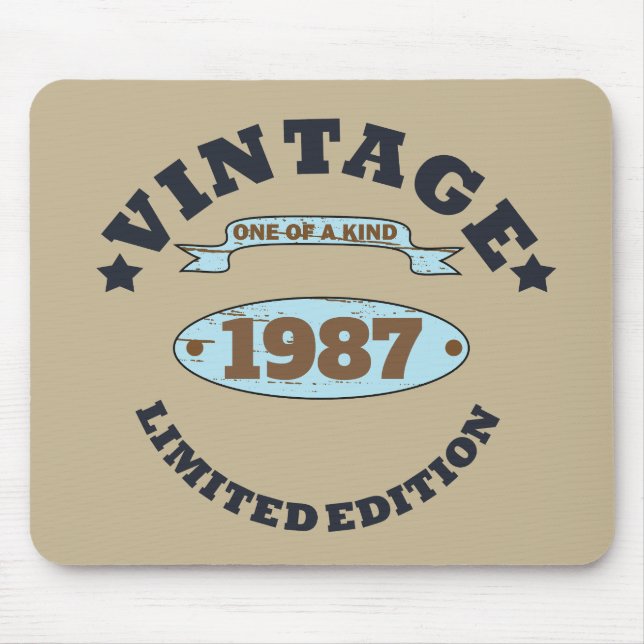 Mousepad Presente personalizado de vintage (Frente)