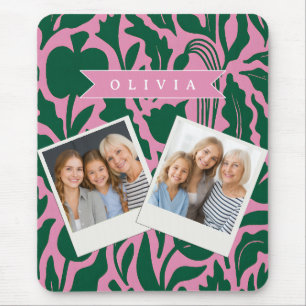 Mousepad Presente Personalizado Nome Floral Botânico Rosa O