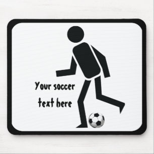 Mousepad Presente personalizado para jogador de futebol e b