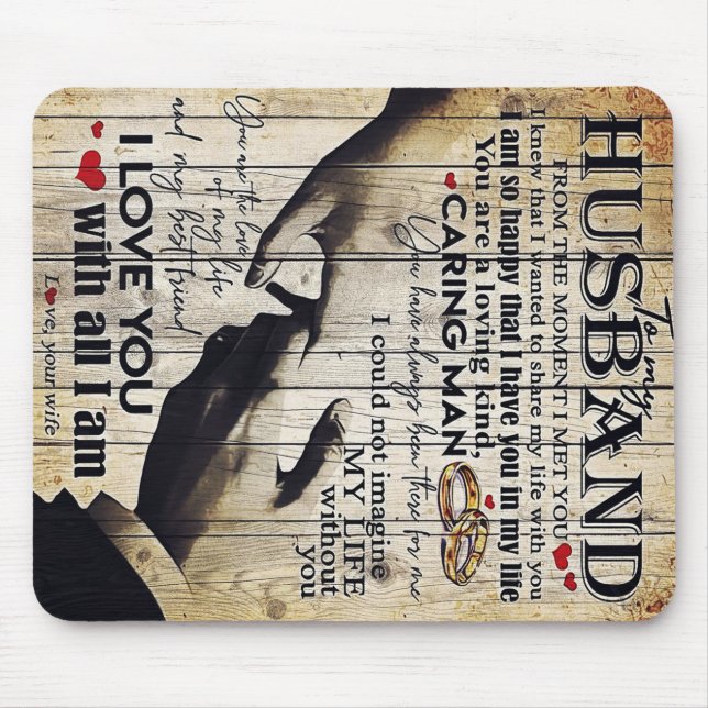 Mousepad Presente Personalizado Para O Meu Marido, Decor Do (Frente)