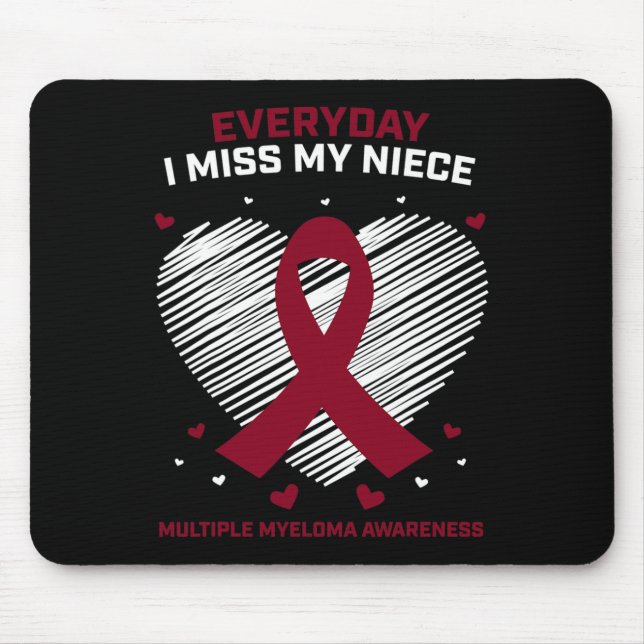 Mousepad Presente Produtos Para Canceres De Sangue Niece Mú (Frente)