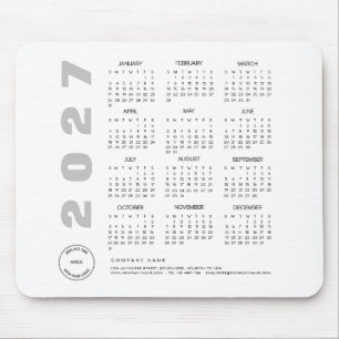 Mousepad Presente Promocional Logotipo da Empresa Calendári