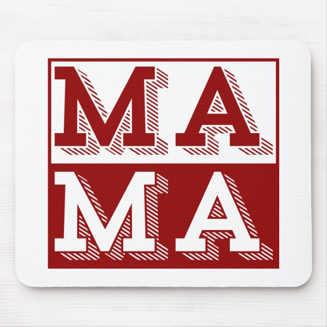 MOUSEPAD PRESENTE TYPOGRAPHY DIA DAS MÃES (Frente)