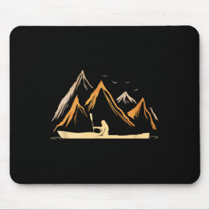 Mousepad Presente Vintage Kayak Para Viagem de Kayak no Rio