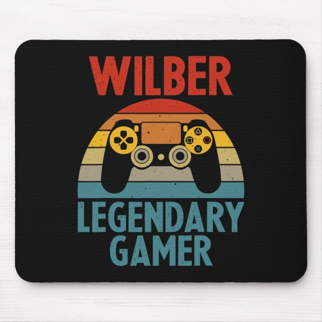 Mousepad Presente Wilber Nome Personalizado Engraçado Jogos (Frente)