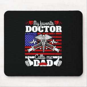 Mousepad Presente Xmas   O Meu Médico Favorito Chama-Me Pai