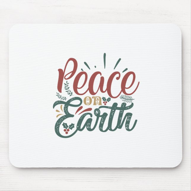 Mousepad Presente Xmas | Paz Na Terra (Frente)