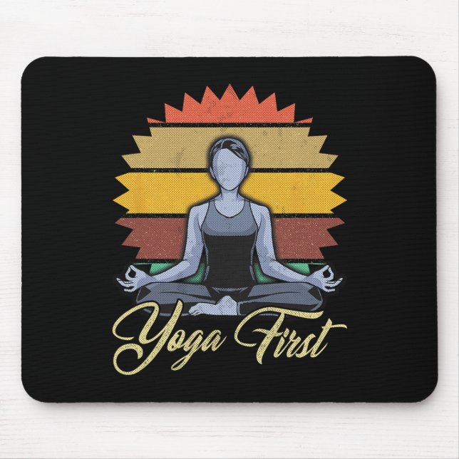 Mousepad Presente Zen Meditação Primeiro Yoga  (Frente)