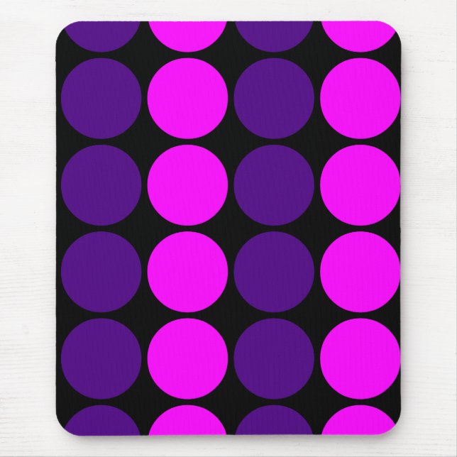 Mousepad Presentes à moda para meninas: Bolinhas (Frente)