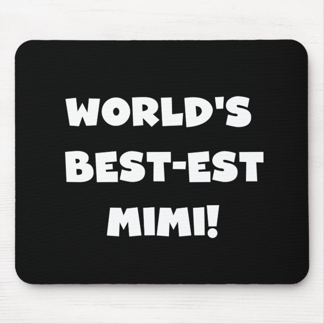 Mousepad Presentes brancos dos t-shirt do texto Mimi do (Frente)