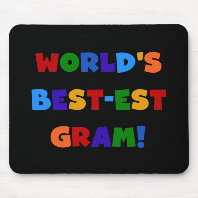 Mousepad Presentes brilhantes das cores do grama do Melhor- (Frente)