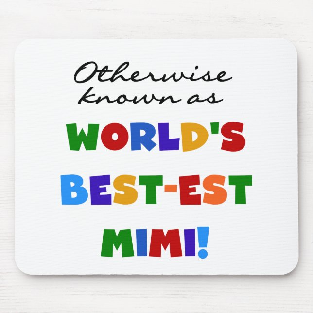Mousepad Presentes brilhantes dos t-shirt das cores Mimi do (Frente)