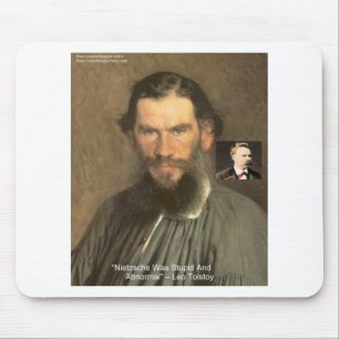 Mousepad Presentes Camisetas Etc Citação de Tolstoi "Nietzs