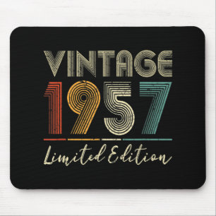 Mousepad Presentes com 65 anos Vintage 1957 Limited Edition