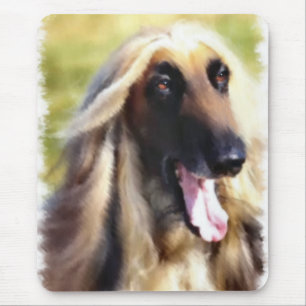 Mousepad Presentes da arte do galgo afegão