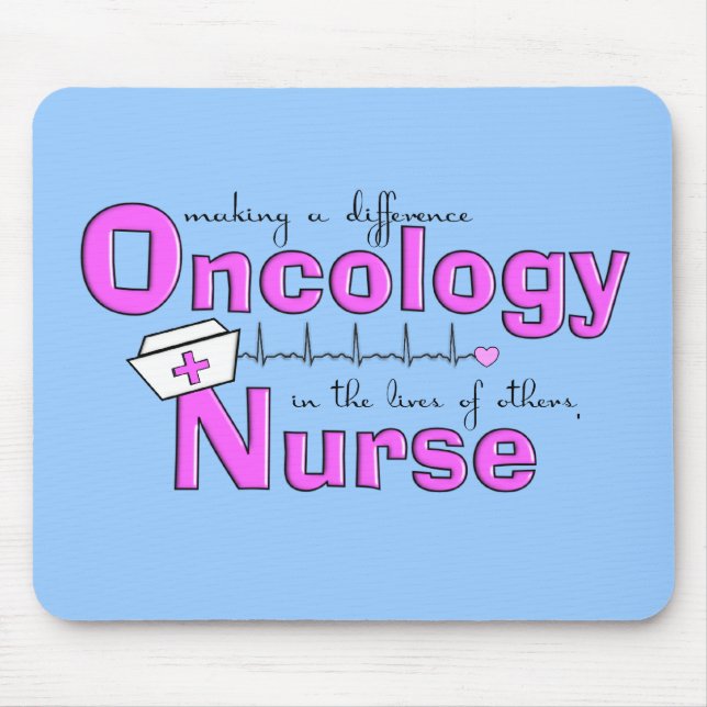 Mousepad Presentes da enfermeira da oncologia (Frente)