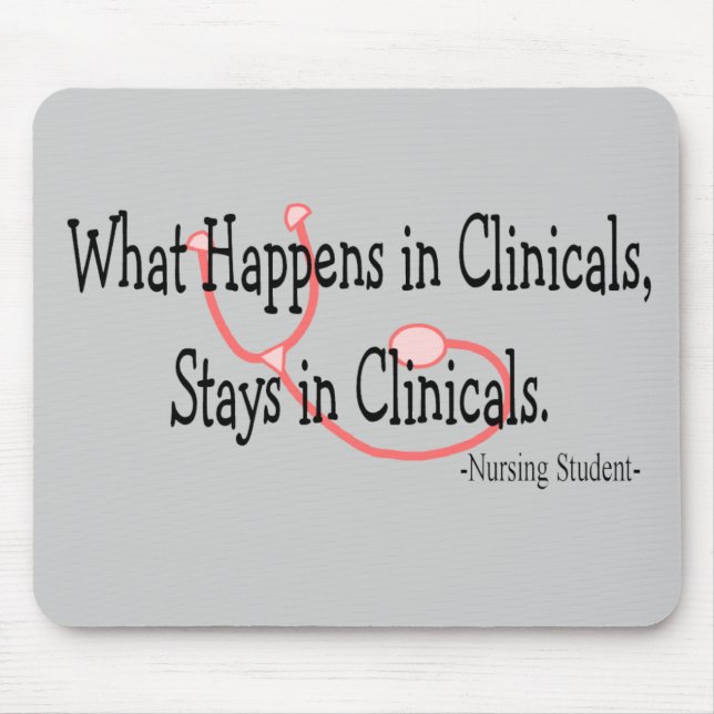 Mousepad Presentes da enfermeira de estudante (Frente)