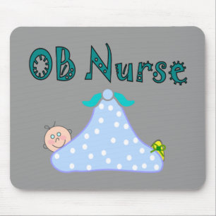 Mousepad Presentes da enfermeira de OB, bebê na