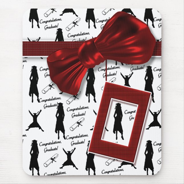 Mousepad Presentes da graduação para mousemats das mulheres (Frente)