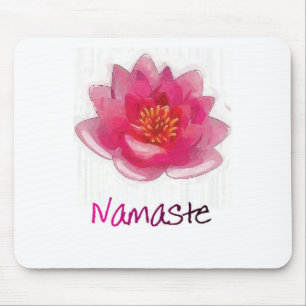 Mousepad Presentes da ioga de "Namaste" da flor de Lotus