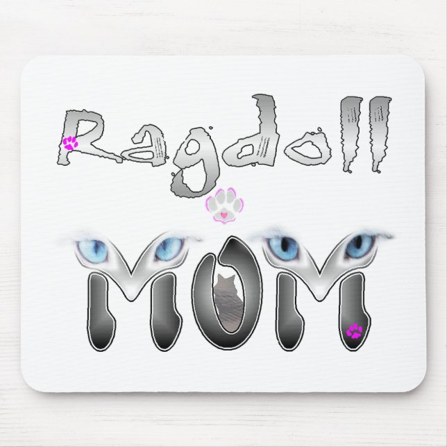 Mousepad Presentes da mamã de Ragdoll (Frente)