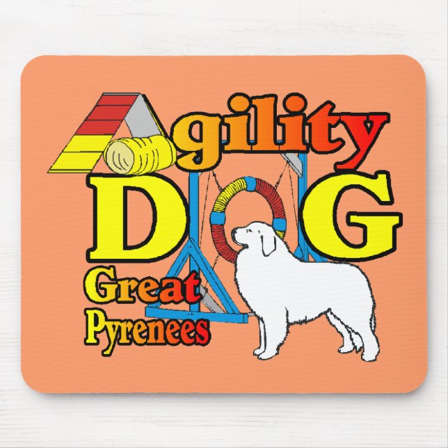 Mousepad Presentes de Agilidade dos Pirenéus excelentes (Frente)