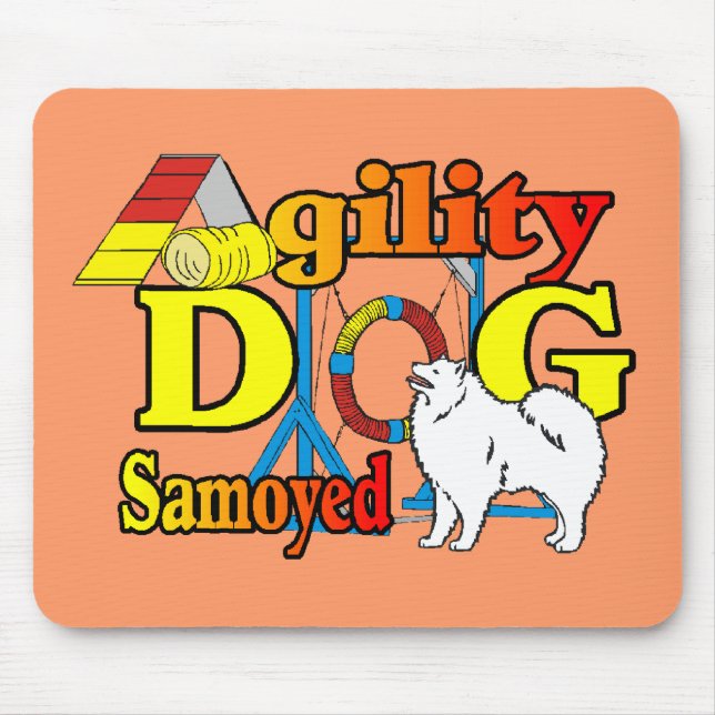 Mousepad Presentes de agilidade samoiados (Frente)
