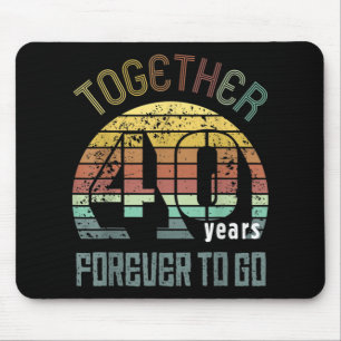 Mousepad Presentes De Aniversário De Casamento De 40 Anos 