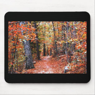 Mousepad Presentes de Aquarela da Trilha da Floresta Pintad