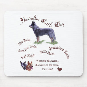 Mousepad Presentes de Arte de Cães Australianos