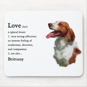 Mousepad Presentes de arte do Brittany Spaniel