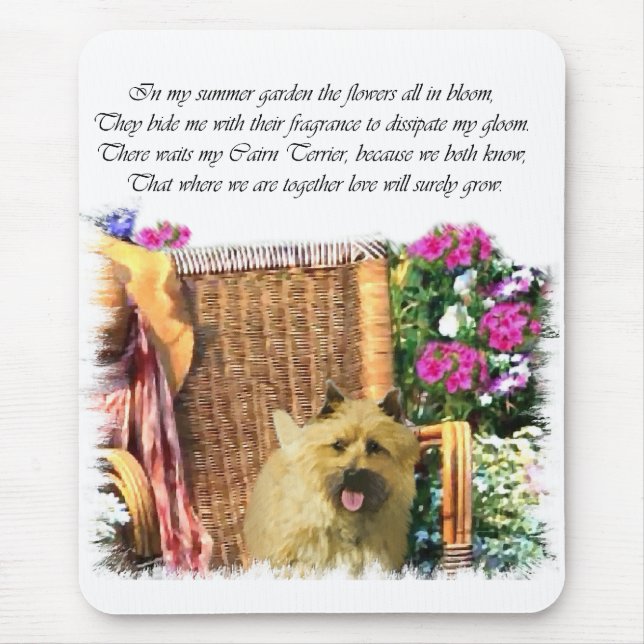 Mousepad Presentes de Arte do Cairn Terrier (Frente)
