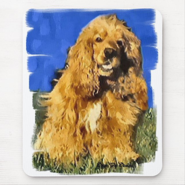 Mousepad Presentes de Arte em Cocker Spaniel (Frente)