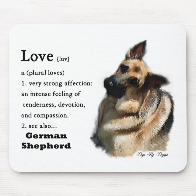 Mousepad Presentes de arte german shepherd (Frente)