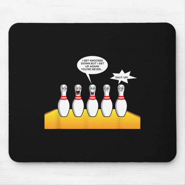 Mousepad Presentes De boliche Para Designs Engraçados De Bo (Frente)