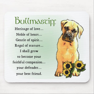 Mousepad Presentes de Bullmastiff