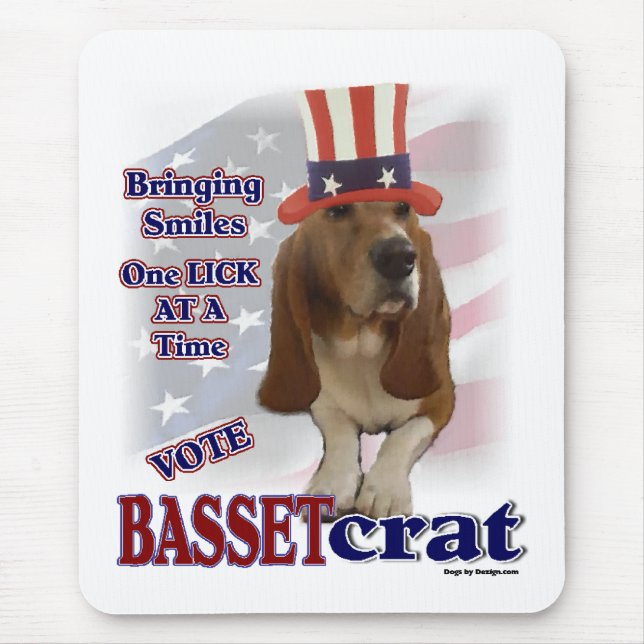 Mousepad Presentes de Caça-Basset (Frente)