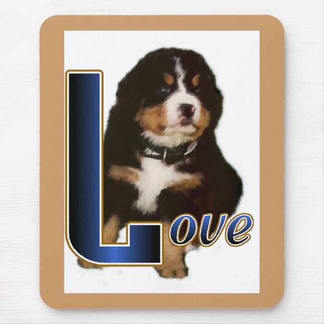 Mousepad Presentes de Cachorro de Montanha Bernese (Frente)