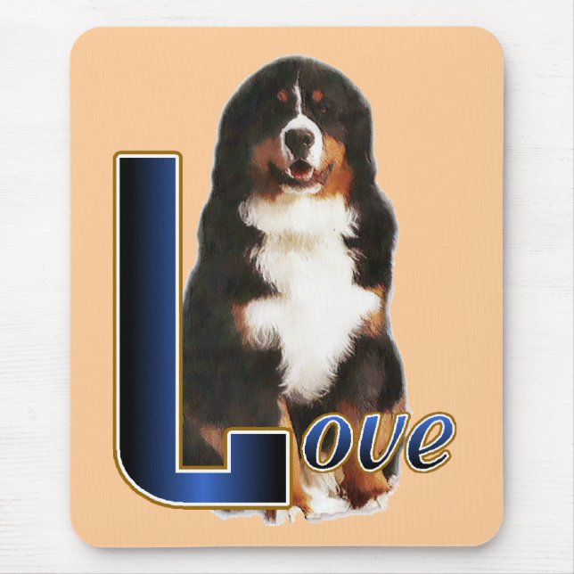 Mousepad Presentes de Cachorro de Montanha Bernese (Frente)