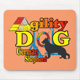 Mousepad Presentes de Camisas de Agilidade do german shephe
